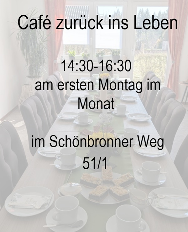 Cafe zurück ins Leben